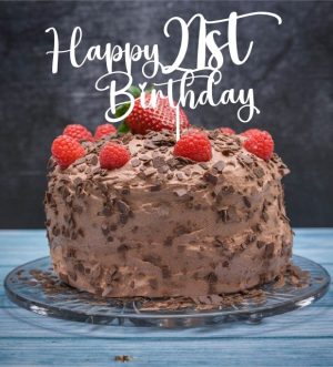 21st Birthday Cake Topper